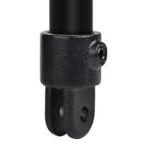 Buiskoppeling Huls t.b.v. scharnierstuk - zwart-B / 26,9 mm